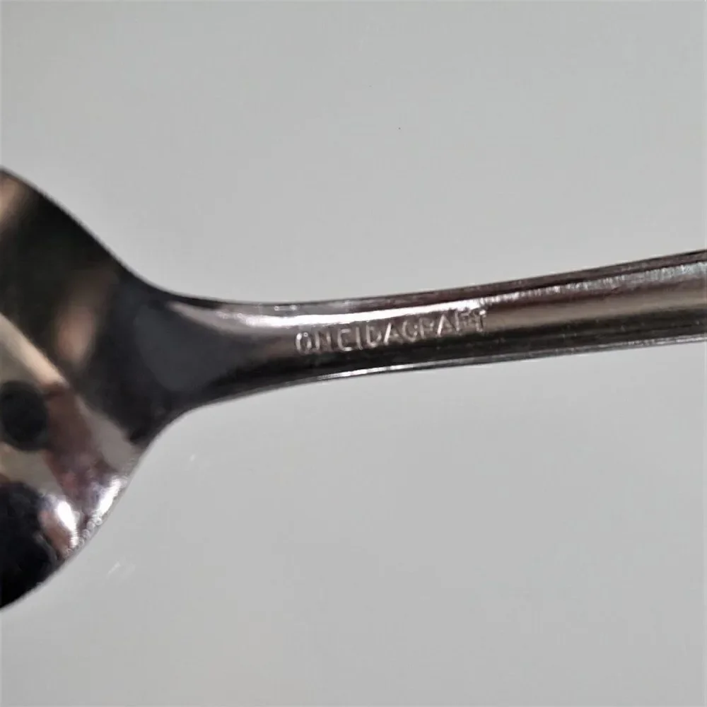 Venus Stainless by Oneida Silver Teaspoon ONEIDACRAFT Flatware Discontinued